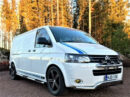 Kuvassa Kylkiputket askelmilla VW Transporter T5/6/6.1, LWB