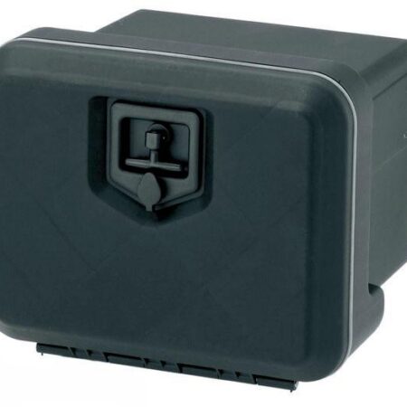 Kuvassa Daken muoviset varustelaatikot, Alasaukeavat