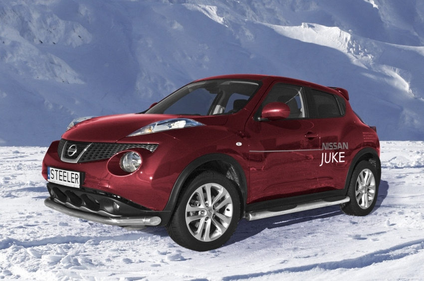 STEELER Kylkiputket muoviaskelmilla Nissan Juke 2010-
