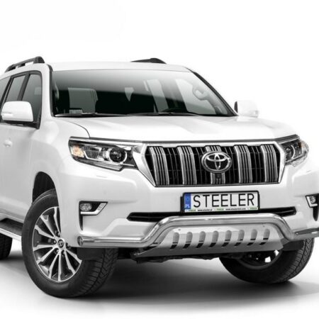 Kuvassa Etupuskurin suojaraudat Toyota Land Cruiser 150, 2017-