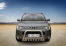 Kuvassa STEELER Lisävaloteline Mitsubishi Outlander 2012-