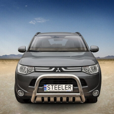 Kuvassa STEELER Lisävaloteline Mitsubishi Outlander 2012-
