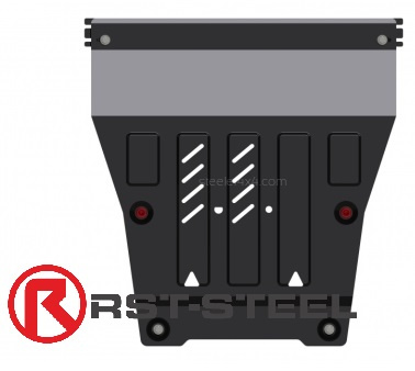 Kuvassa STEELER Pohjapanssari moottorille Suzuki Vitara 2015-/2018-, Teräs