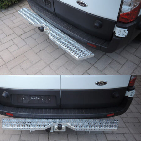 Kuvassa Astinlauta vetokoukulla Ford Transit 2014-