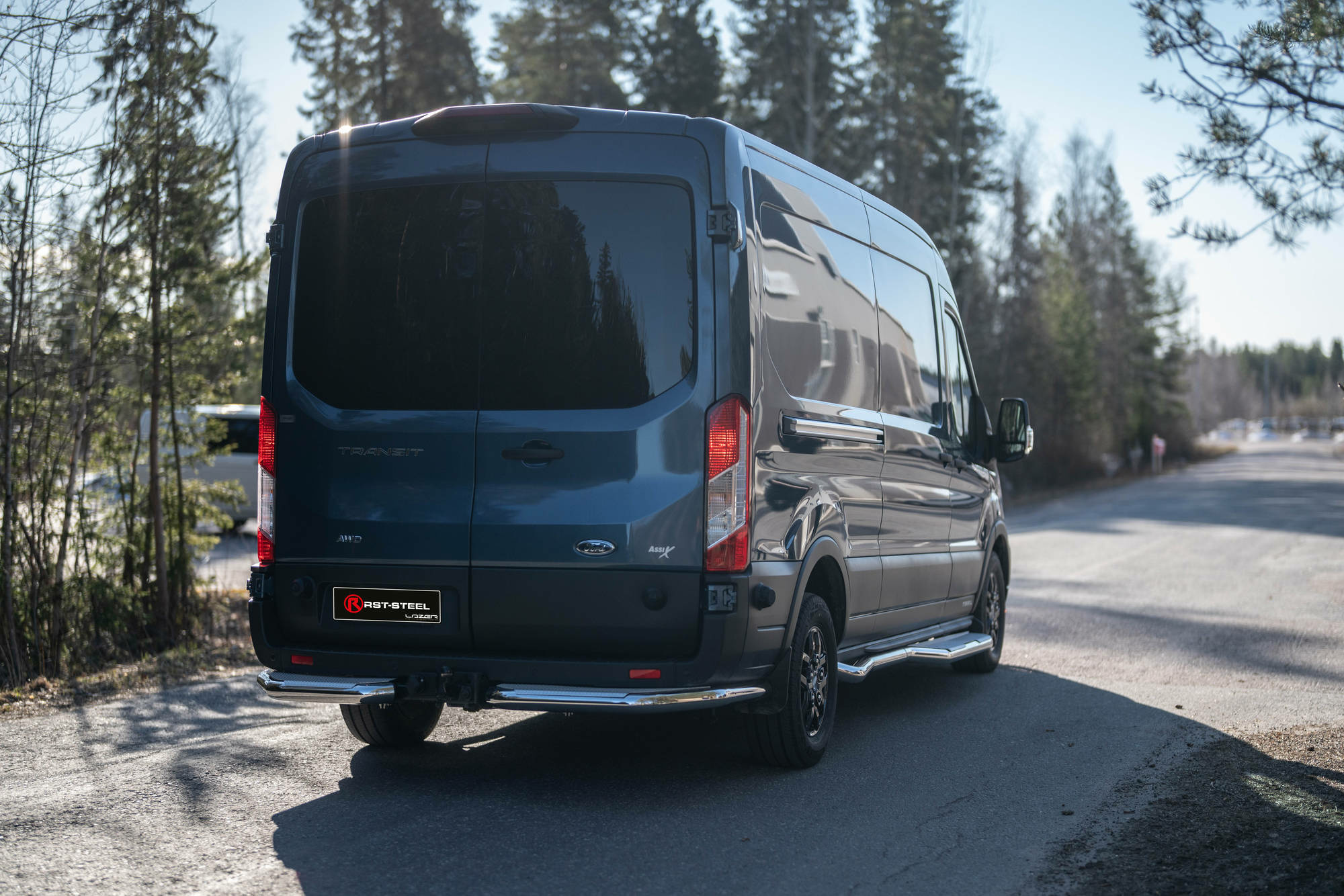 Takakulmaputket astinlaudoilla Ford Transit 2014- L2,L3 - Image 2