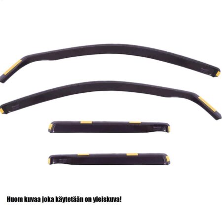 Kuvassa Ikkunavetosuojat Toyota Hilux VIII 4D 2016-