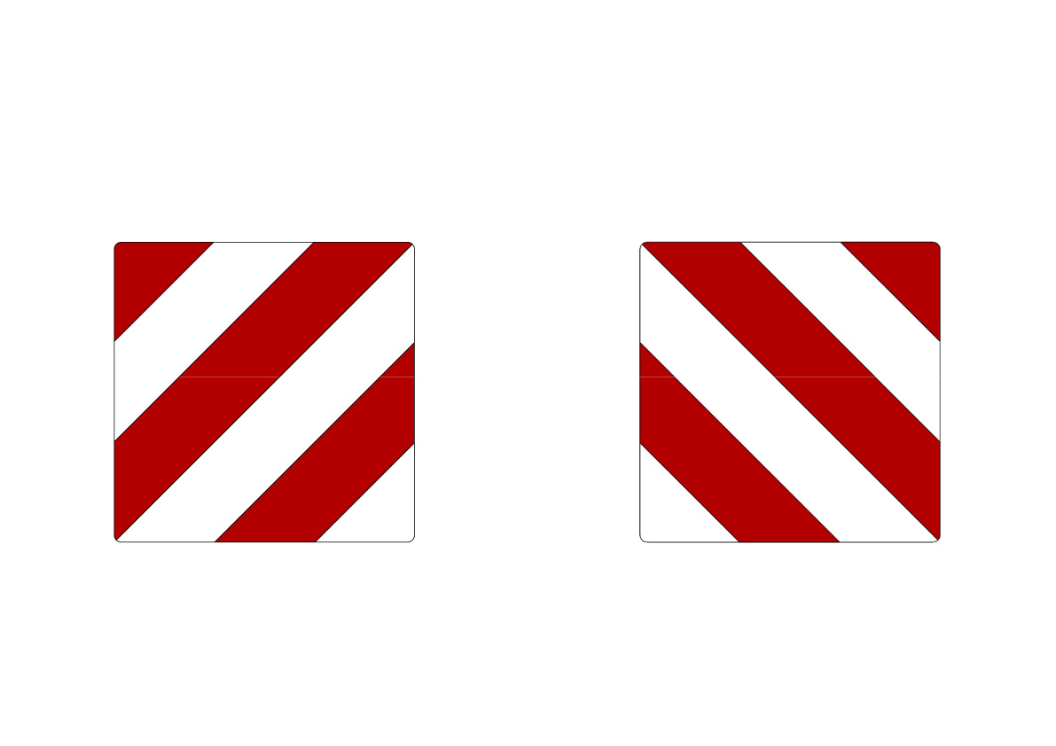 Tarrat taakse ylileveä kuljetus, Kirkas/Punainen 423X423