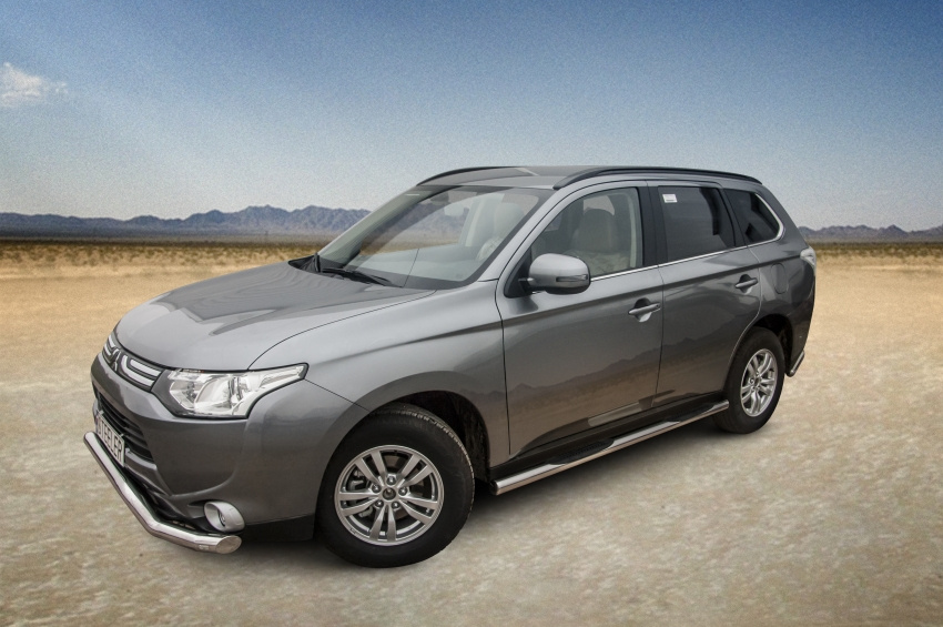 STEELER Kylkiputket muoviaskelmilla Mitsubishi Outlander 2012-