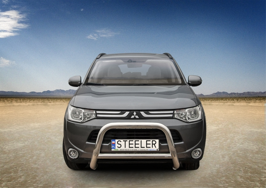 Kuvassa STEELER Lisävaloteline Mitsubishi Outlander 2012-