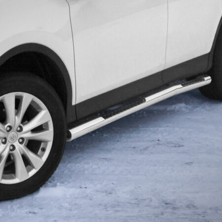 Kuvassa STEELER Kylkiputket askelmilla Toyota RAV4 2013-