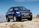 Kuvassa Lisävaloteline Alleajosuojalla EU, Ford Ranger 2012-