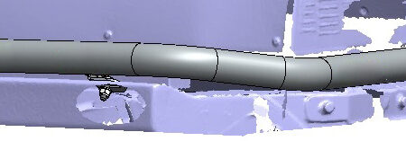 Kuvassa Lisävaloteline nosturiohjaamon X-Cab 2.0 katolle