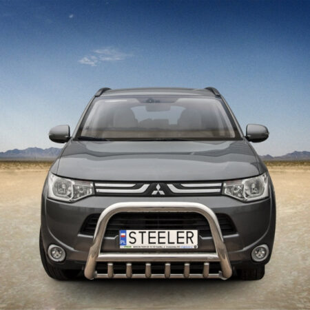 Kuvassa STEELER Lisävaloteline Mitsubishi Outlander 2012-