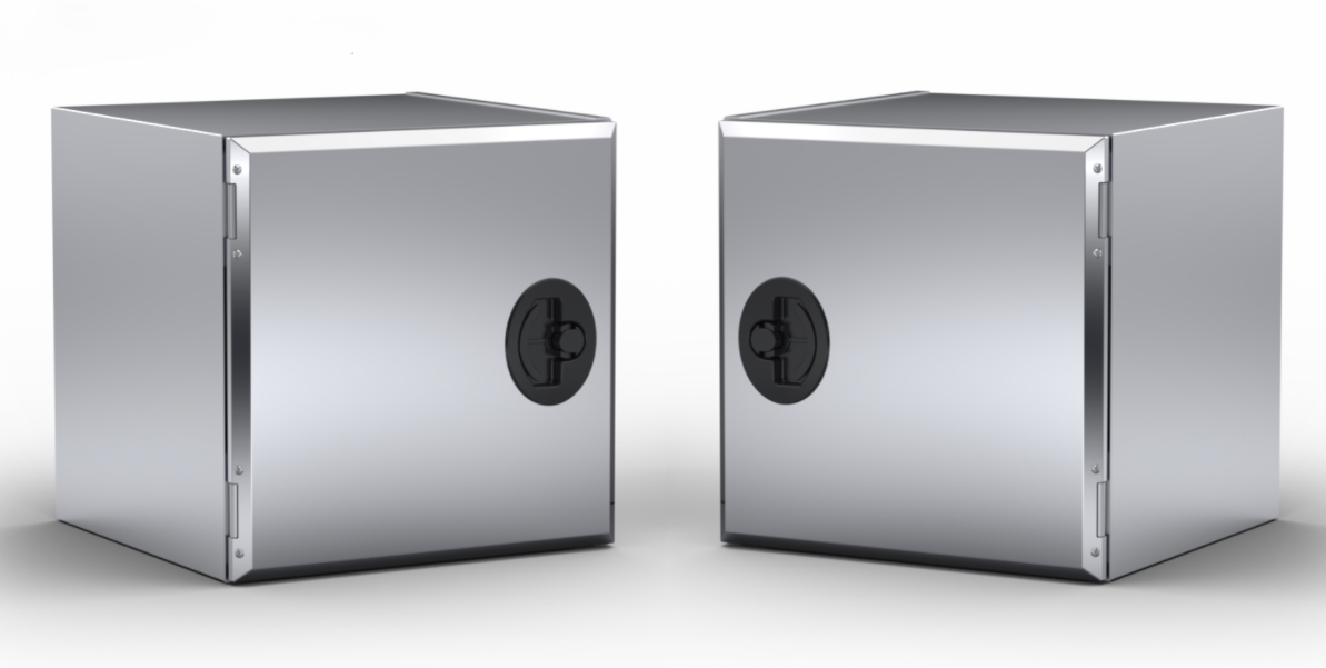 Kuvassa Sivulle aukeavat alumiiniset työkalulaatikot