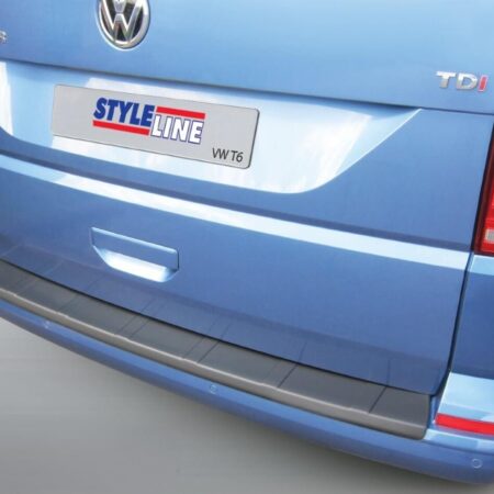 Kuvassa RGM takapuskurin suoja VW T6/T6.1, Ylösaukeavalla takaovella