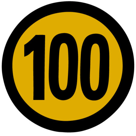 Kuvassa Tarra, nopeuskilpi 100 km/h