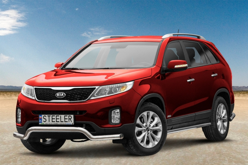 Etupuskurin suojaraudat Kia Sorento 2012-2015