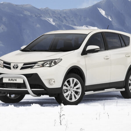 Kuvassa STEELER Lisävaloteline Toyota Rav4 2013-2016