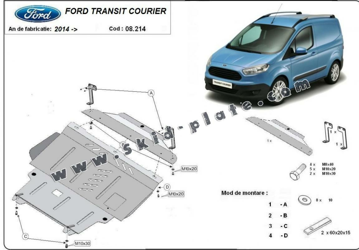 Pohjapanssari Ford Courier 2014-2024 - Image 2