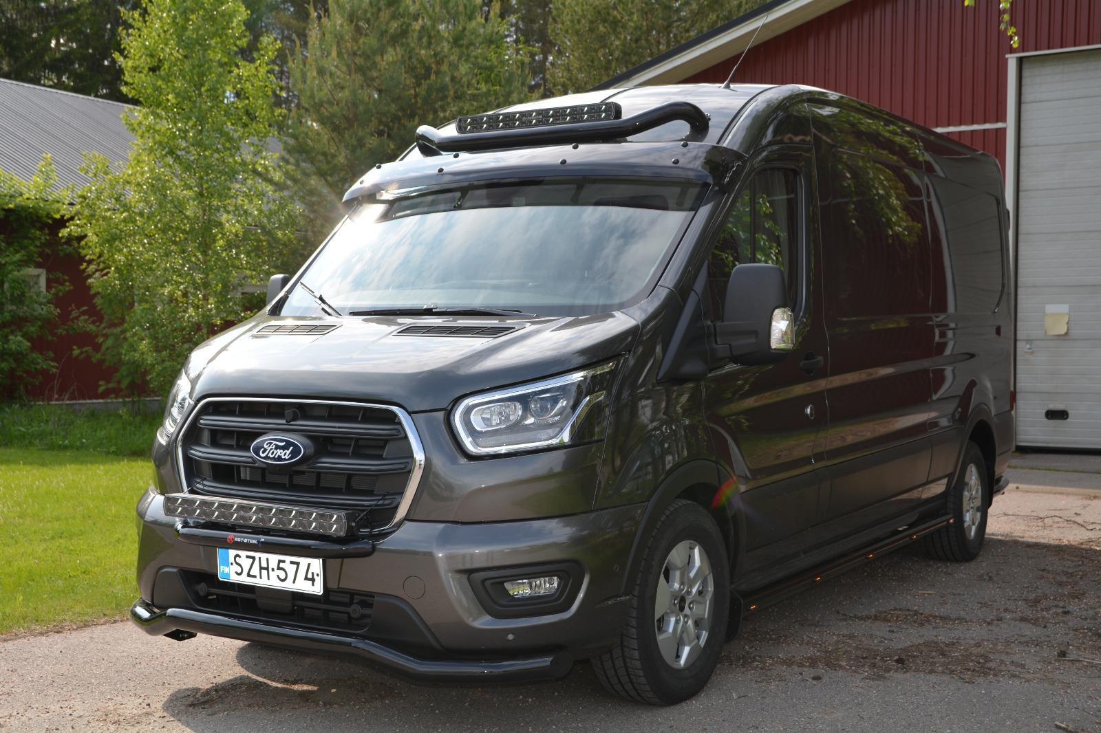 Kapeampi lisävaloteline katolle korkeakattoisiin pakettiautoihin Ø76mm - Image 2