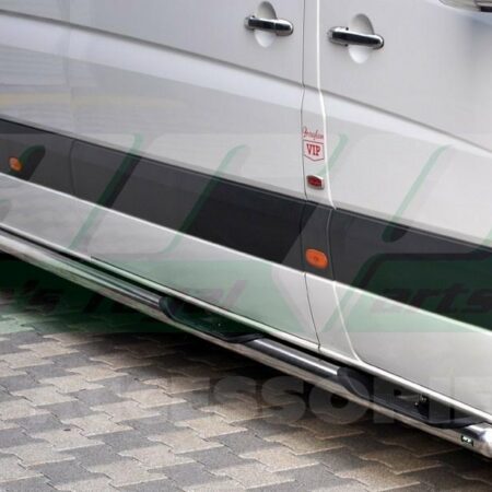 Kuvassa Kylkiputket muoviaskelmilla MB Sprinter 2006-, SWB