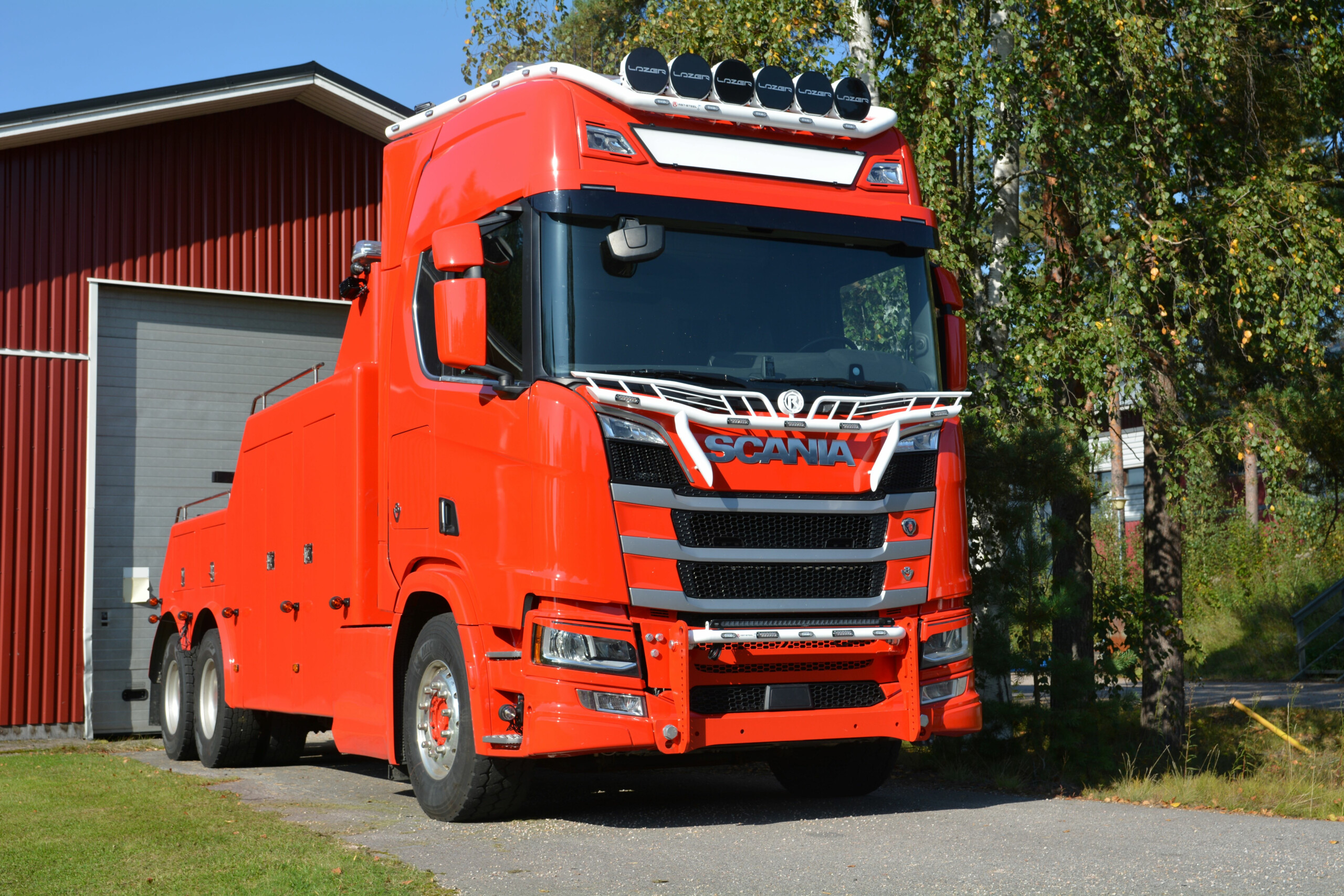 Lisävaloteline maskiin Scania 2017- Auratelineellä (60mm) - Image 2
