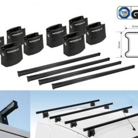 Kuvassa Kattotelineet VW T5 / T5 GP / T6