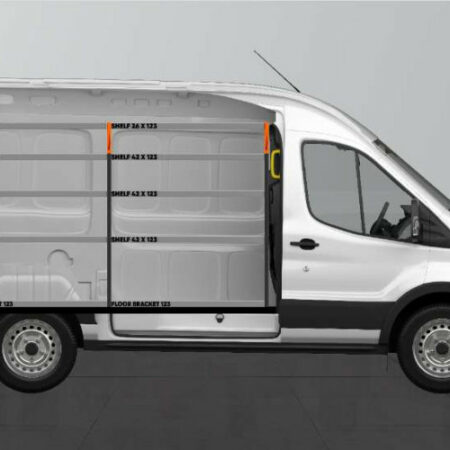 Kuvassa Work System Base42 Kalustesarja Ford Transit L2H2