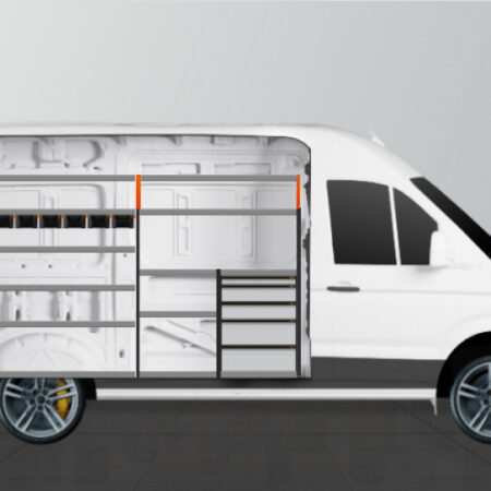 Kuvassa Work System V-Pro Plus Kalustesarja Ford Transit L3H2