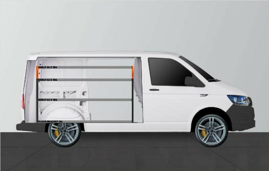 Work System Base42 Kalustesarja VW Transporter L1H1 - Image 2