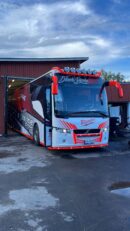 Kuvassa Lisävaloteline maskiin Volvo 9700 (vm 07-13) Linja-auto