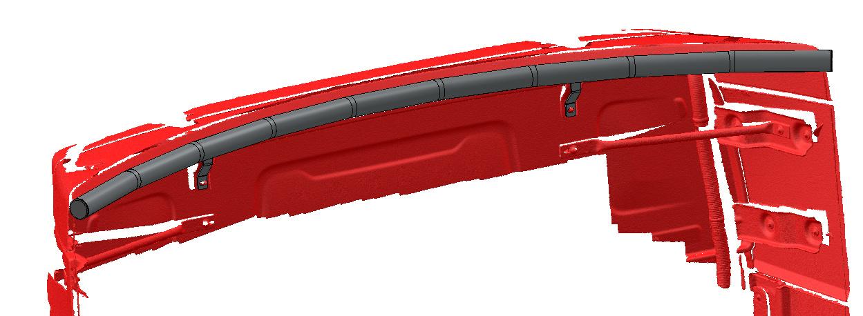 Koristeputki ylätuuliohjaimeen Renault T High, Sleeper Cab