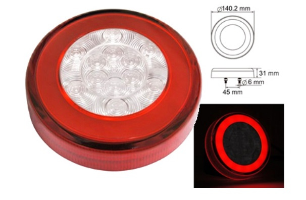 Takavalo / Jarruvalo / Vilkku - 12-24V (E-hyväksytty)