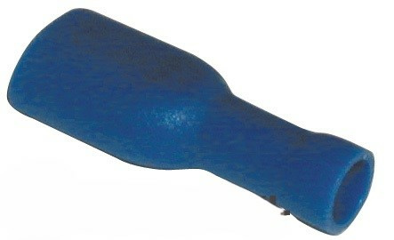 Laattaliitin naaras suojattu 6,3mm sin 100kpl