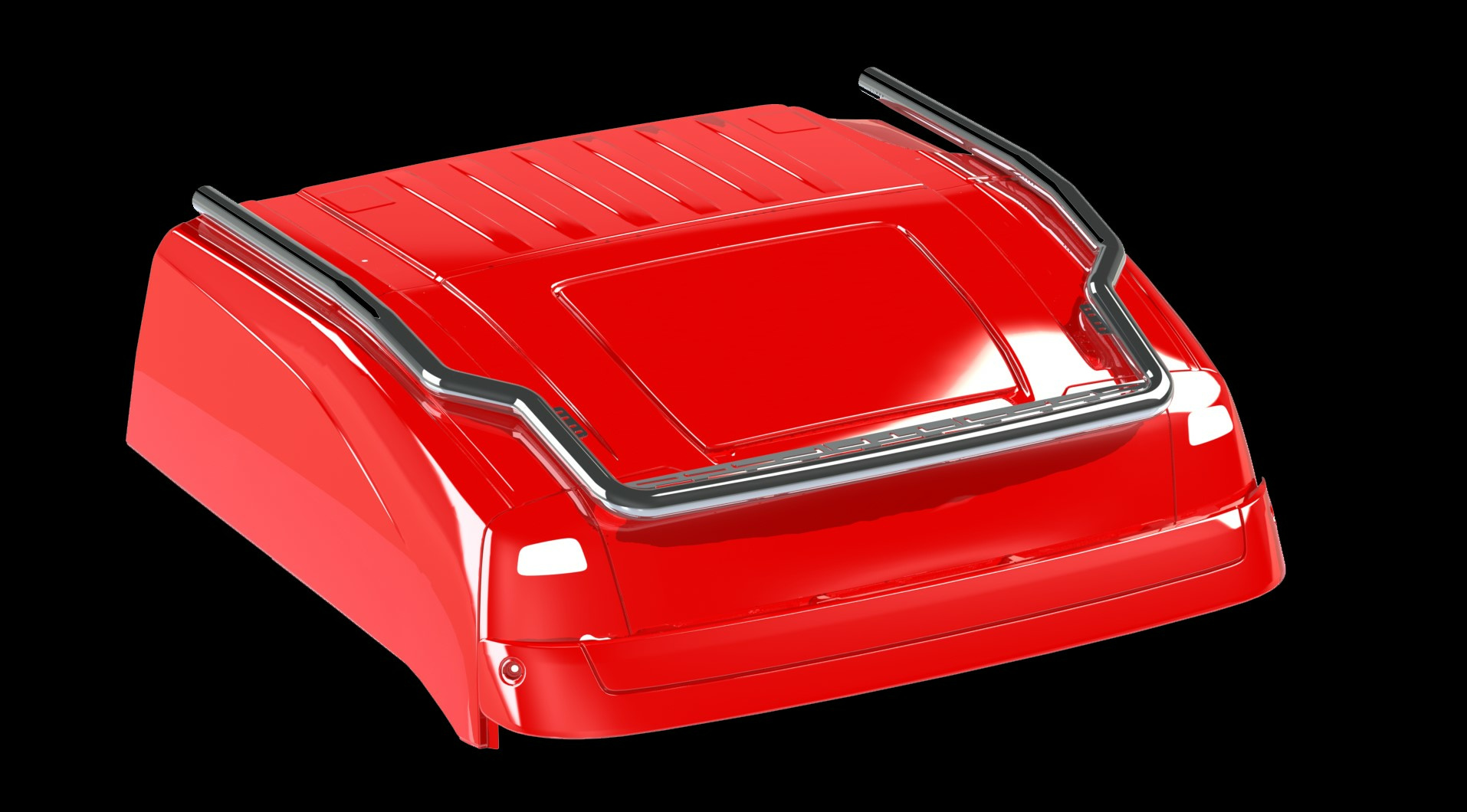 Lisävaloteline katolle pitkillä jatkoilla Volvo FH4 Globetrotter