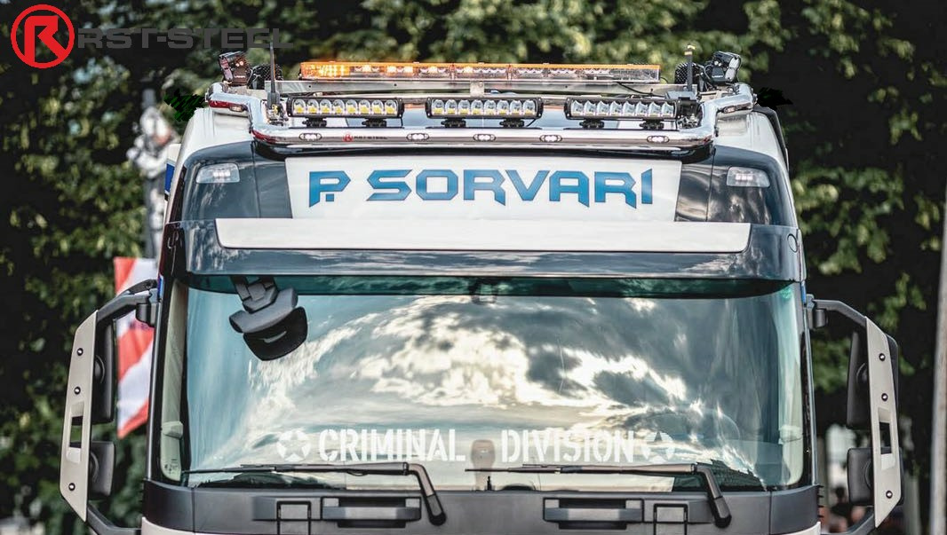 Lisävaloteline katolle pitkillä jatkoilla Volvo FH4 Globetrotter - Image 2