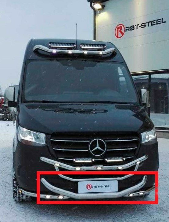 Lisäputki valotelineen alle MB Sprinter 2018-