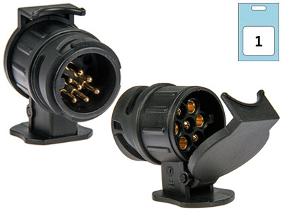 Pistokeadapteri 13=> 7-nap