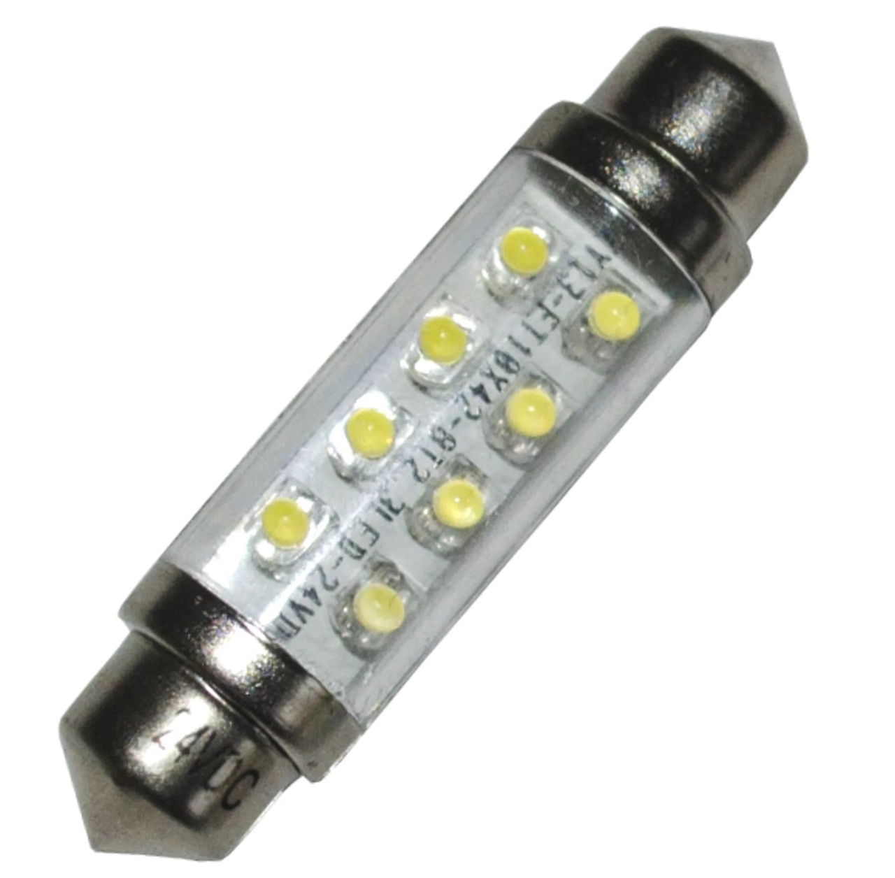 LED-Sukkulapoltinpari 42mm - 24V -Punainen