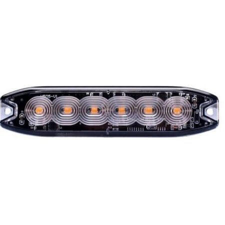 REVON LED-Tasovilkku Slim 6xLED, Keltainen