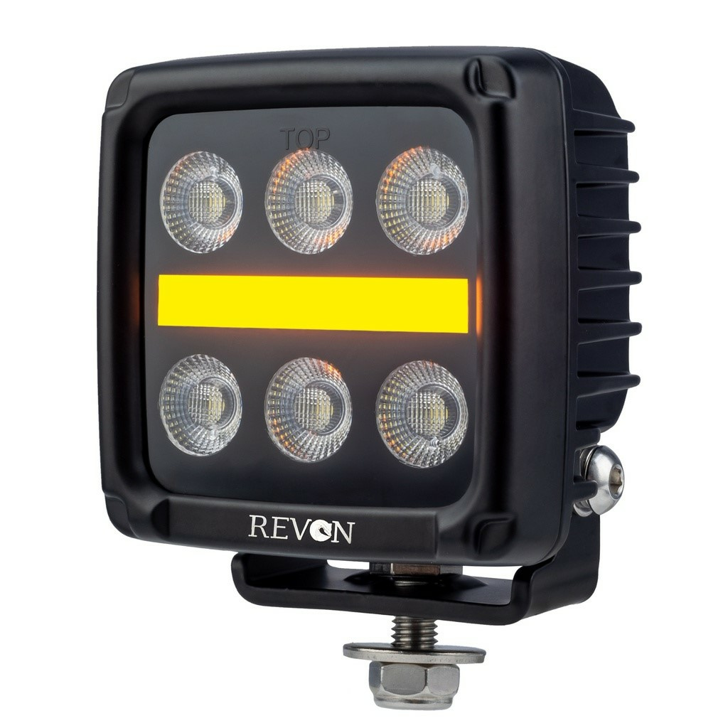 Revon LED-Työvalo 60W, Huomiovalolla - Image 3