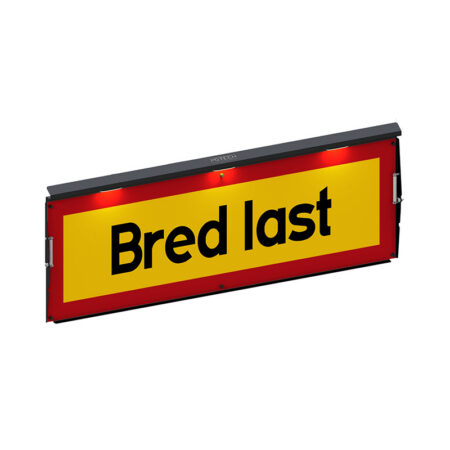 Bredlast varoituskyltti 120x40 - Musta (Hyväksytty)