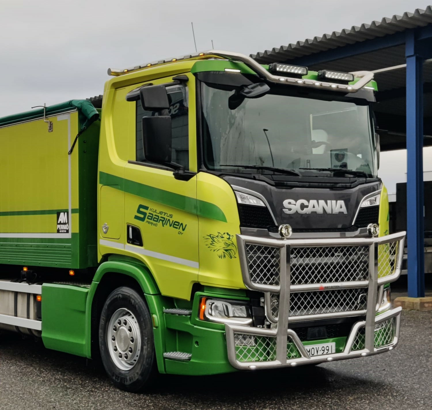 Lisä- /Työvaloteline katolle Scania NG 2017- Matala