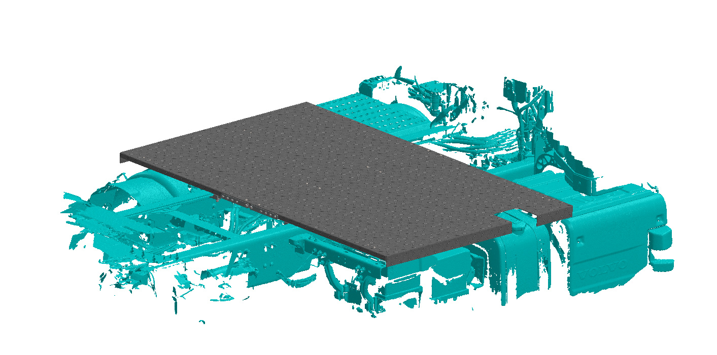 Kävelytaso saranoitu Volvo FH4