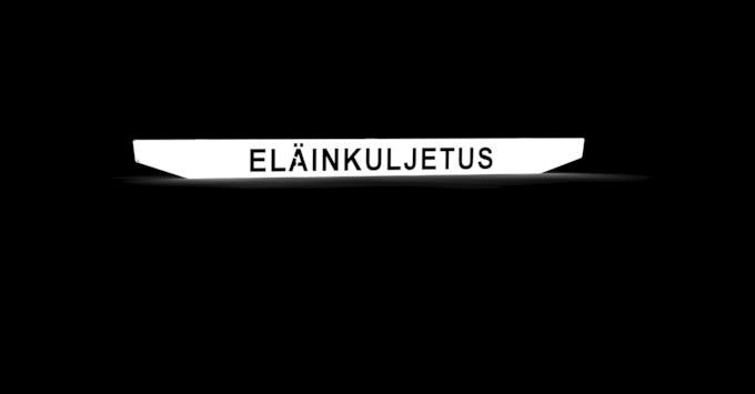 ELÄINKULJETUS kyltti Scania