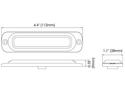AXIXTECH ST6 LED-Tasovilkku, Vaaka-asennettava 12-24V - Image 2