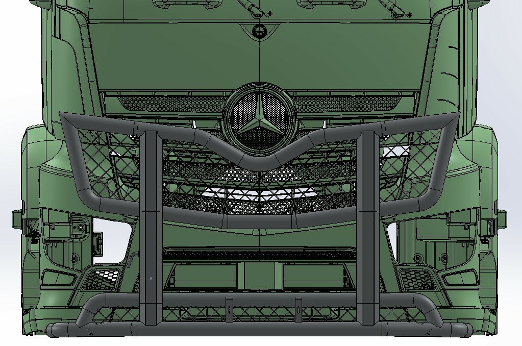 Karjapuskuri Freeway MB Actros 2,3 mt170