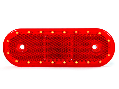 Äärivalo Punainen 12/24V, heijastimella - Image 3