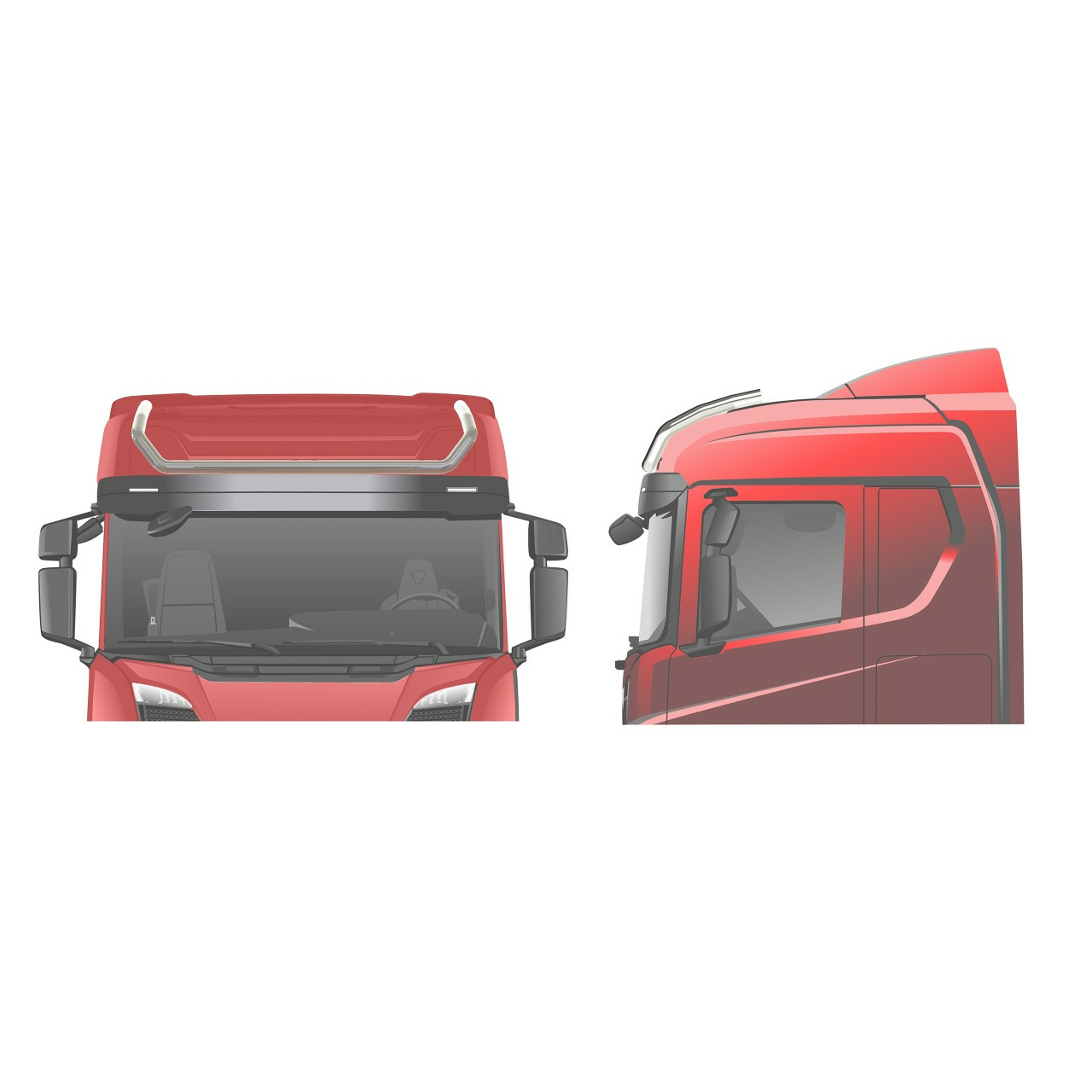 Lisävaloteline katolle Scania NextGen 2017- Normaali hytti - Image 4