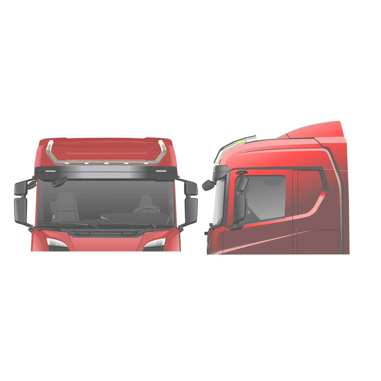 Lisävaloteline katolle Scania NextGen 2017- Normaali hytti - Image 5